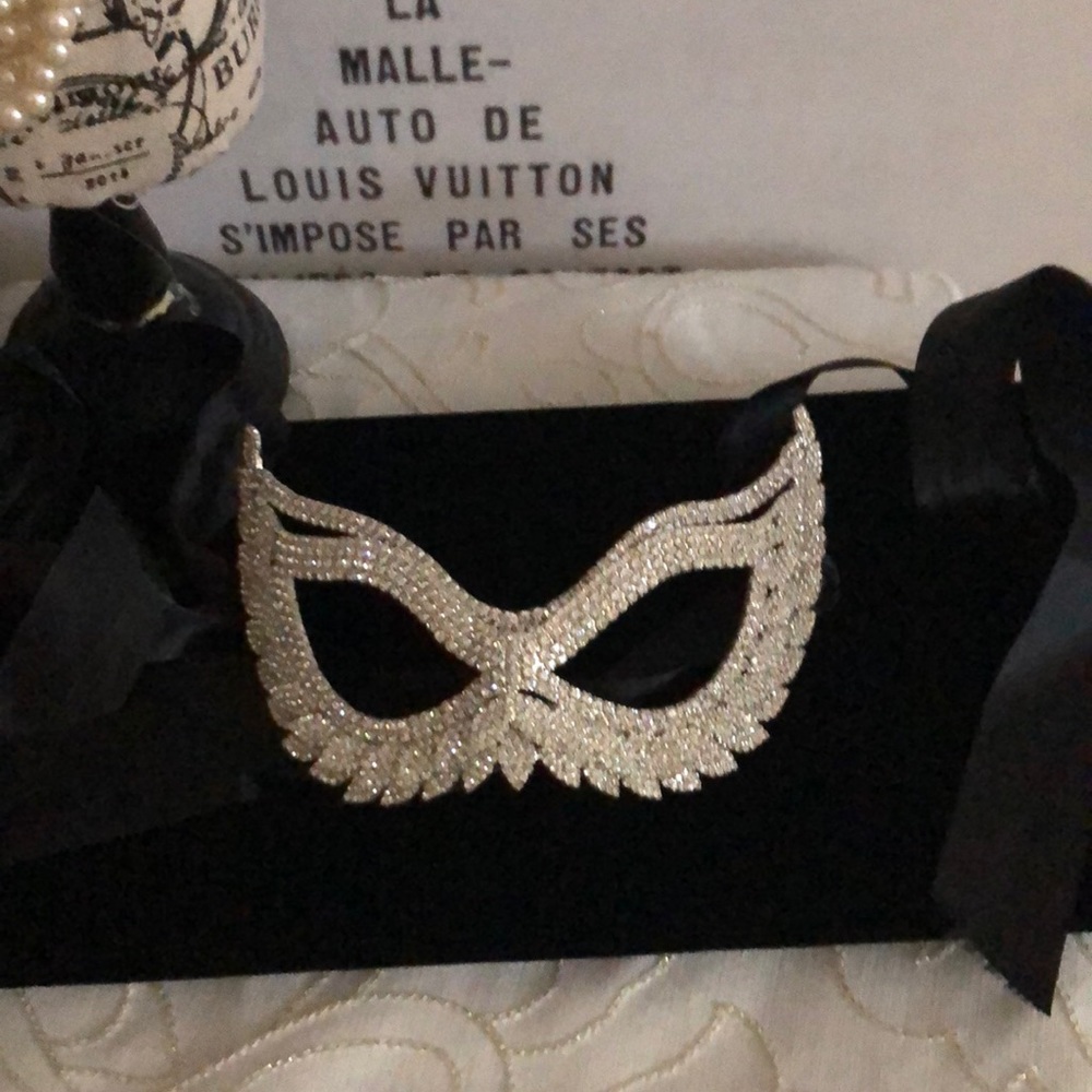 Swarovski crystal masquerade mask